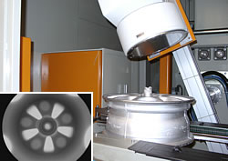 Applikation Materialprüfung von Leichtmetallrädern vom Hersteller YXLON International
