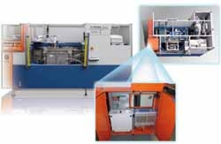 Produkt Helium Dichtheitsprüfstand mit schnellwechselbaren Prüfkammern vom Hersteller innomatec GmbH Test- und Sonderanlagen