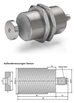 Produkt Magneto-induktive Abstandssensoren MDS-45 Main Sensor vom Hersteller MICRO-EPSILON MESSTECHNIK