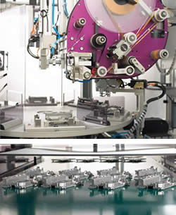 Applikation Montage von Druckausgleichsmembranen und Code-Etikettierung für Abstandsregeltempomaten vom Hersteller topex