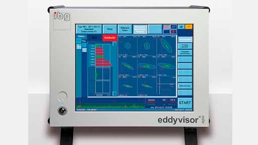 Produkt System zur Wirbelstrom-Rissprüfung eddyvisor®C (digital) vom Hersteller ibg Prüfcomputer